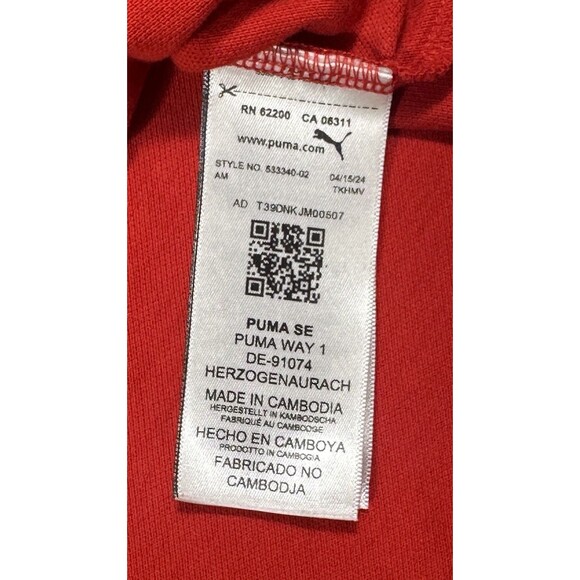 Puma Scuderia Ferrari Polo Shirt Men’s L Red Formula 1 Motorsports Racing Cars - Picture 7 of 12